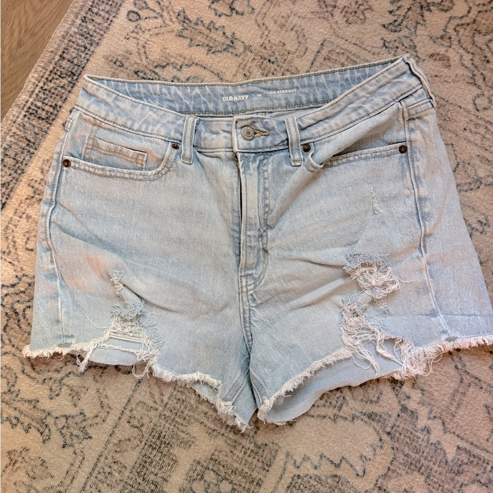 Light Blue Denim Shorts